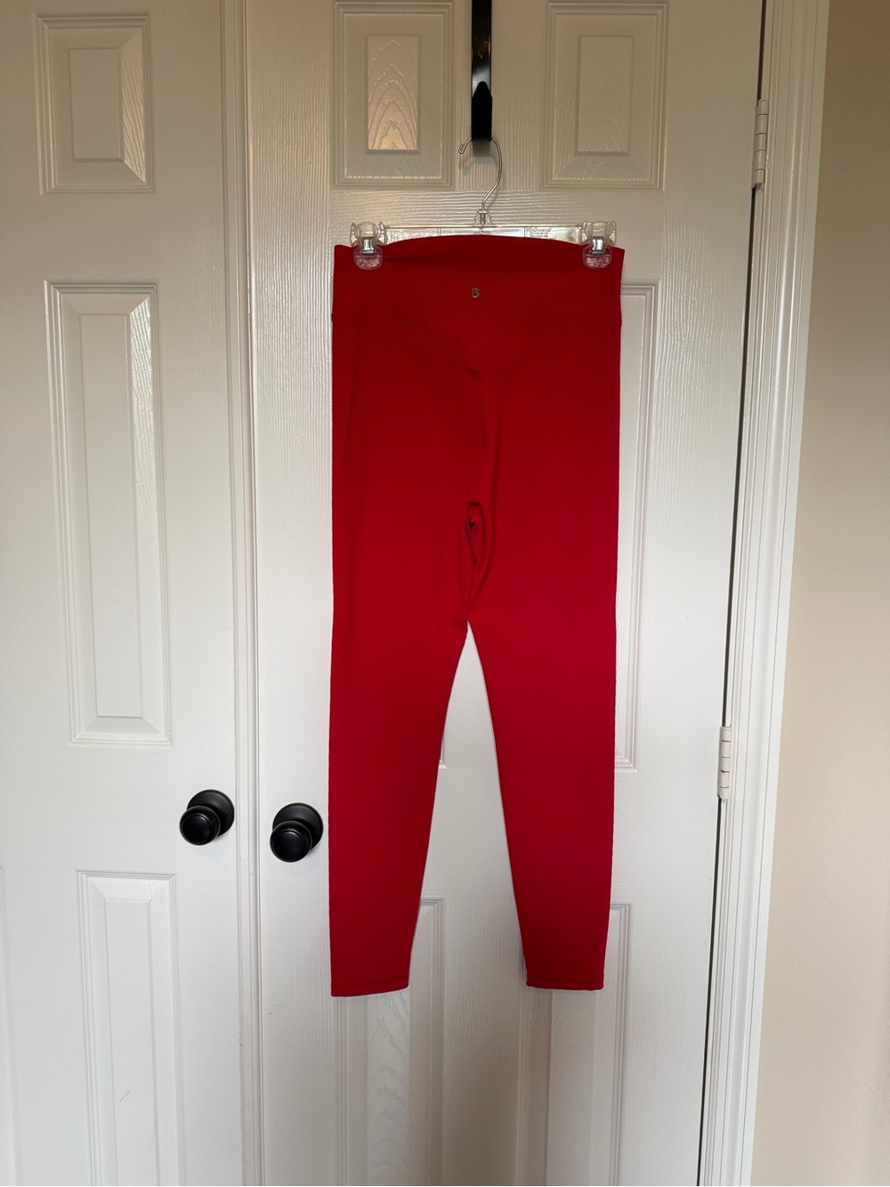 Buff Bunny Bright Red High-Waist Ribbed Leggings - Picture 2 of 4